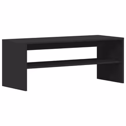 vidaXL Mobile Porta TV Nero 100x40x40 cm in Legno Multistrato - Vista aggiuntiva 2