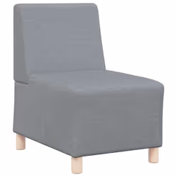 vidaXL Divano componibile senza braccioli grigio chiaro 55 cm in tessuto - Vista aggiuntiva 2