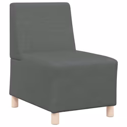 vidaXL Divano componibile senza braccioli grigio scuro 55 cm in tessuto - Vista aggiuntiva 2