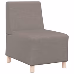 vidaXL Divano componibile senza braccioli tortora 55 cm in tessuto - Vista aggiuntiva 2