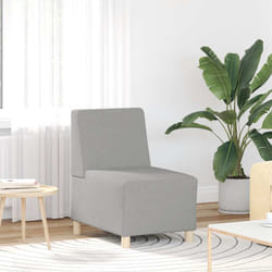 vidaXL Divano componibile senza braccioli grigio nuvola 55 cm in tessuto