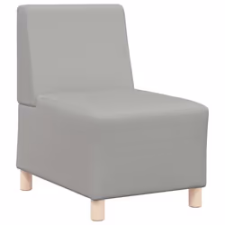 vidaXL Divano componibile senza braccioli grigio nuvola 55 cm in tessuto - Vista aggiuntiva 2