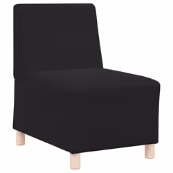 vidaXL Divano Sedia senza Braccioli Nero 55 cm Velluto - Vista aggiuntiva 2