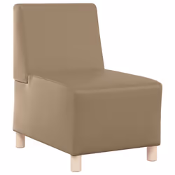 vidaXL Divano Sedia senza Braccioli Cappuccino 55 cm in Similpelle - Vista aggiuntiva 2