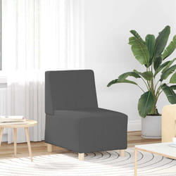 vidaXL Divano Sedia senza Braccioli Grigio Scuro 55 cm Tessuto di Velluto a Coste