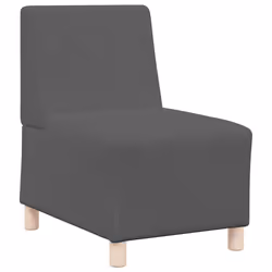 vidaXL Divano Sedia senza Braccioli Grigio Scuro 55 cm Tessuto di Velluto a Coste - Vista aggiuntiva 2