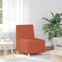 Vidaxl - Divano Sedia Rosso Arancione 55 cm Tessuto di Velluto a Coste