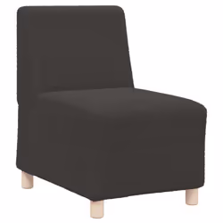 vidaXL Divano componibile senza braccioli grigio scuro 55 cm tessuto effetto lana riccio - Vista aggiuntiva 2