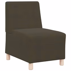 vidaXL Divano Sedia senza Braccioli Verde Militare 55 cm in Similpelle Scamosciata - Vista aggiuntiva 2