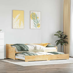 Lettino con Rotelle senza Materasso irun 90x200 cm Vidaxl 492756
