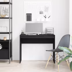 vidaXL Scrivania Rovere Nero 90x40x72 cm Legno ingegnerizzato - Vista aggiuntiva 3