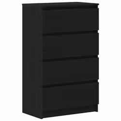 vidaXL Credenza Rovere Nero 60x35x98,5 cm in Legno Multistrato - Vista aggiuntiva 2
