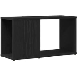 Mobile Porta tv Rovere Nero 60x24x32 cm in Legno Multistrato - Vidaxl