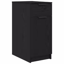 vidaXL Mobile per scrivania Rovere nero 33 x 50 x 75 cm - Vista aggiuntiva 2