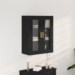 Vidaxl - Armadio da Parete in Rovere Nero - 69.5x34x90 cm