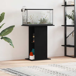 Supporto per Acquario 60,5x36x72,5cm Multistrato Rovere Nero - Vidaxl