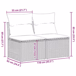 VidaXL 3325249 set mobili da esterno - Vista aggiuntiva 7
