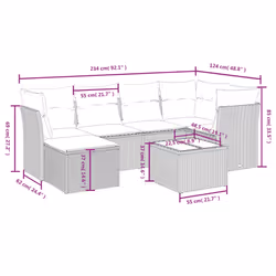 VidaXL 3325282 set mobili da esterno - Vista aggiuntiva 4