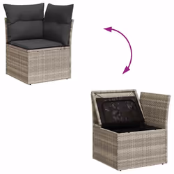 VidaXL 3325288 set mobili da esterno - Vista aggiuntiva 8