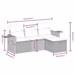 VidaXL 3325451 set mobili da esterno - Vista aggiuntiva 4