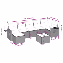 VidaXL 3325502 set mobili da esterno - Vista aggiuntiva 4