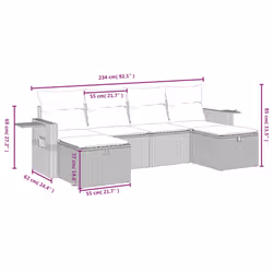 VidaXL 3325528 set mobili da esterno - Vista aggiuntiva 4