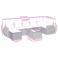 VidaXL 3325606 set mobili da esterno - Vista aggiuntiva 4