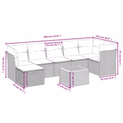 VidaXL 3325776 set mobili da esterno - Vista aggiuntiva 4