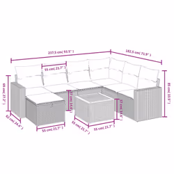 VidaXL 3325796 set mobili da esterno - Vista aggiuntiva 4