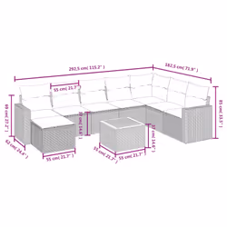 VidaXL 3325804 set mobili da esterno