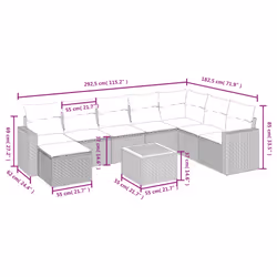 VidaXL 3325805 set mobili da esterno - Vista aggiuntiva 4