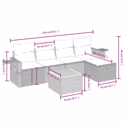 VidaXL 3325808 set mobili da esterno - Vista aggiuntiva 4