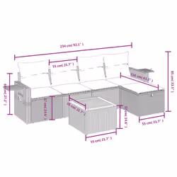 VidaXL 3325811 set mobili da esterno - Vista aggiuntiva 4