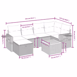VidaXL 3325814 set mobili da esterno - Vista aggiuntiva 4
