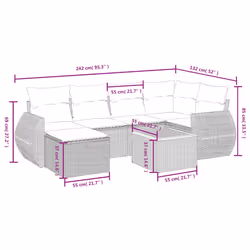 VidaXL 3325842 set mobili da esterno - Vista aggiuntiva 4
