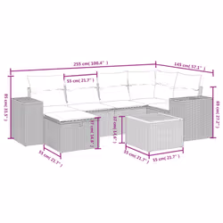 VidaXL 3325875 set mobili da esterno - Vista aggiuntiva 4