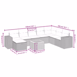 VidaXL 3325884 set mobili da esterno - Vista aggiuntiva 4