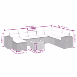 VidaXL 3325885 set mobili da esterno - Vista aggiuntiva 4