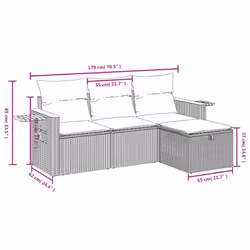 VidaXL 3325947 set mobili da esterno - Vista aggiuntiva 3