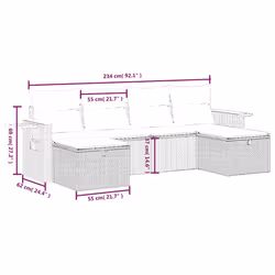 VidaXL 3325996 set mobili da esterno - Vista aggiuntiva 4