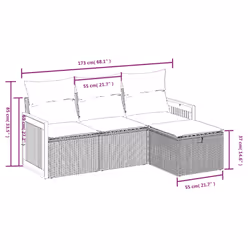 VidaXL 3326004 set mobili da esterno