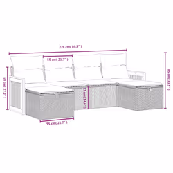 VidaXL 3326057 set mobili da esterno - Vista aggiuntiva 4