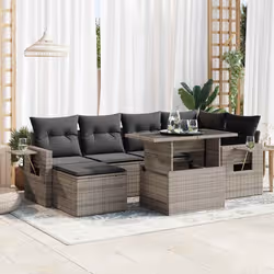 VidaXL 3326511 set mobili da esterno Grigio scuro - Vista aggiuntiva 2