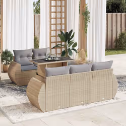 VidaXL 3326570 set mobili da esterno Grigio chiaro - Vista aggiuntiva 2