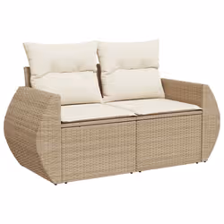 VidaXL 3326599 set mobili da esterno Crema, Bianco - Vista aggiuntiva 5