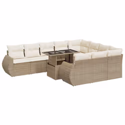 VidaXL 3326709 set mobili da esterno Crema, Bianco