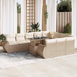 VidaXL 3326709 set mobili da esterno Crema, Bianco - Vista aggiuntiva 2