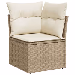 VidaXL 3326709 set mobili da esterno Crema, Bianco - Vista aggiuntiva 5