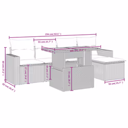 VidaXL 3327026 set mobili da esterno