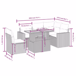 VidaXL 3327041 set mobili da esterno - Vista aggiuntiva 3